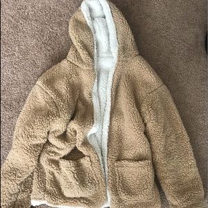 reversible sherpa jacket
